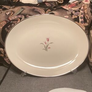 Elegant Franciscan China “Carmel” Floral Oval Platter